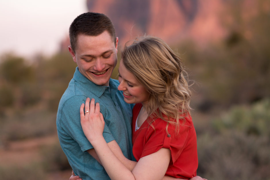 Couple photographed at the Superstition Mountain Museum by Jubilee Family Photography.